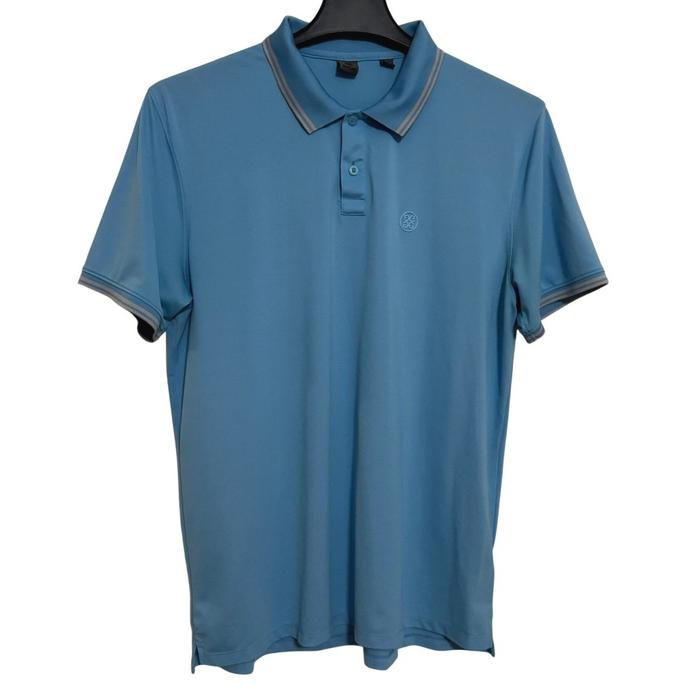 G/Fore Polo Shirt Men's XL Pacific blue Casual Performance Stretch Breathable